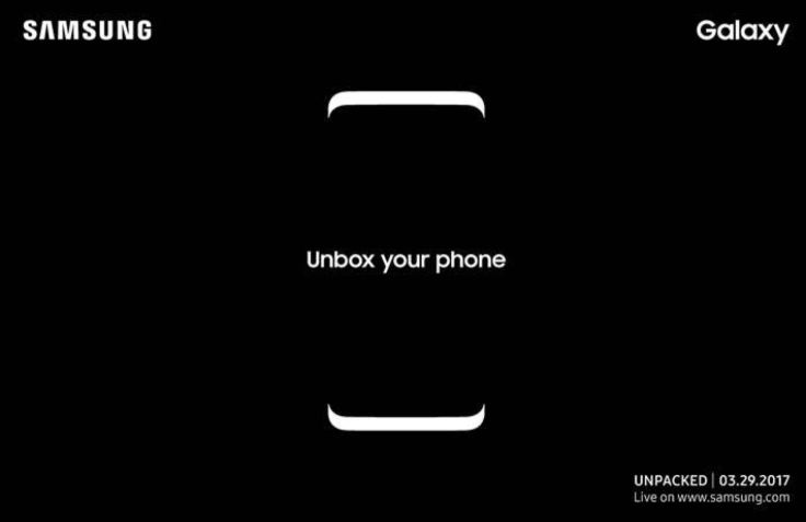 Samsung Galaxy S8 launch invitation