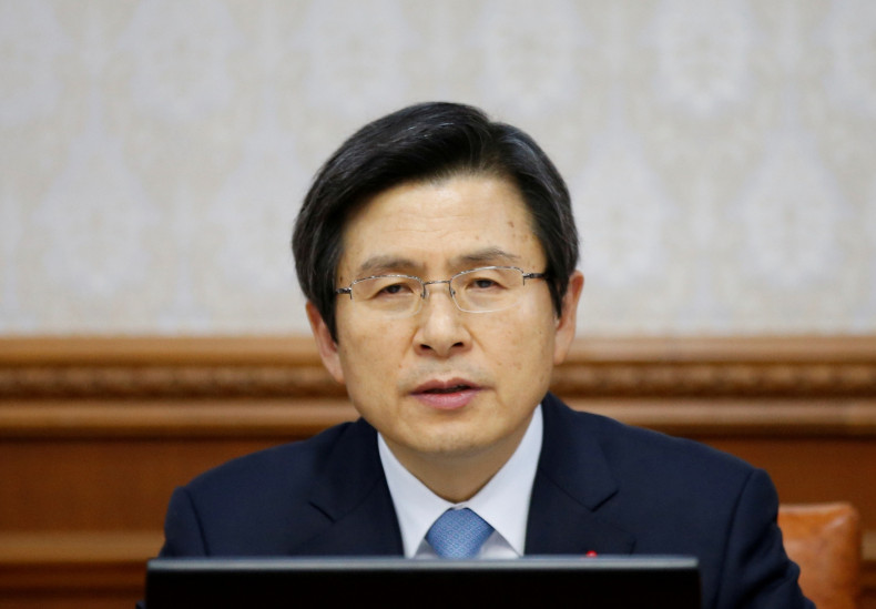 South Korea's Prime Minister Hwang Kyo-ahn