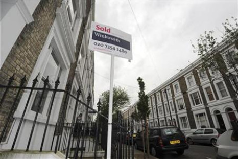 Houses are seen in Islington, north London