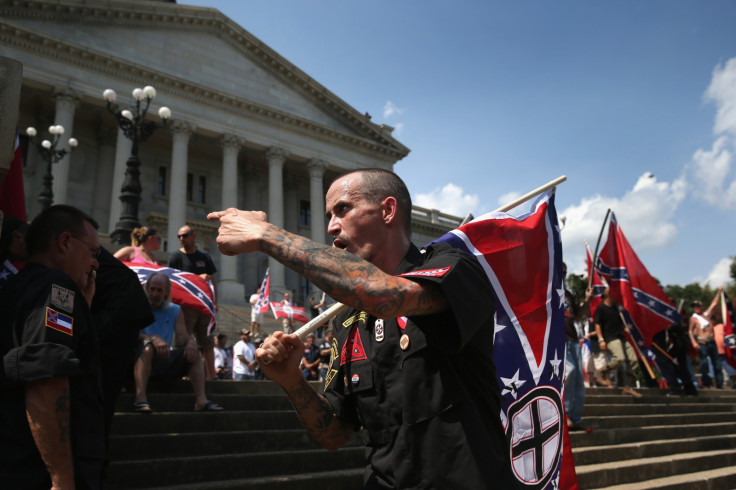 Ku Klux Klan outside South Carolina Statehouse