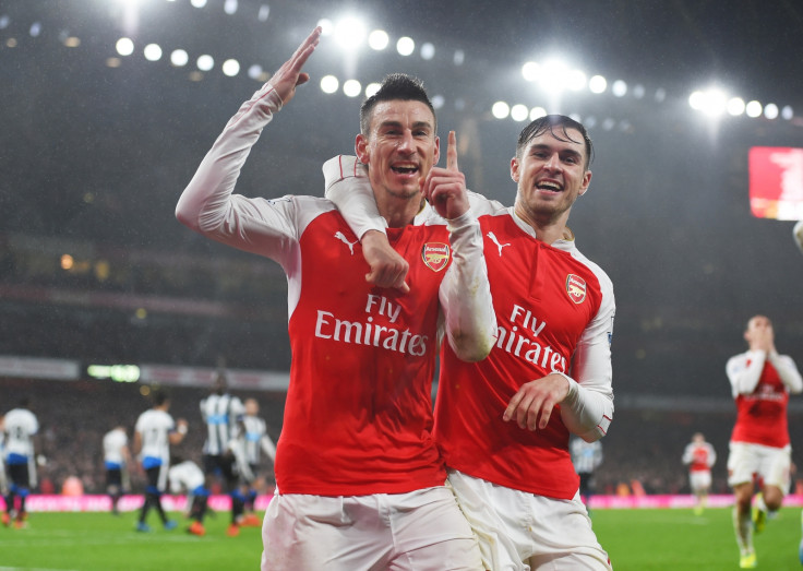 Aaron Ramsey and Laurent Koscielny