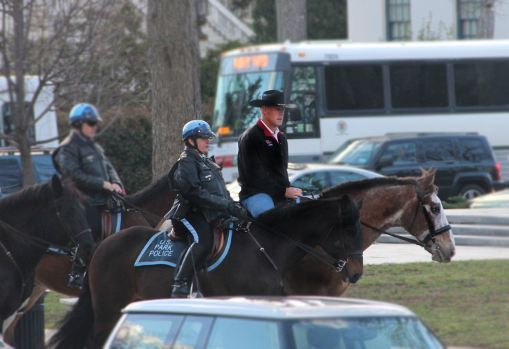 Ryan Zinke on horseback