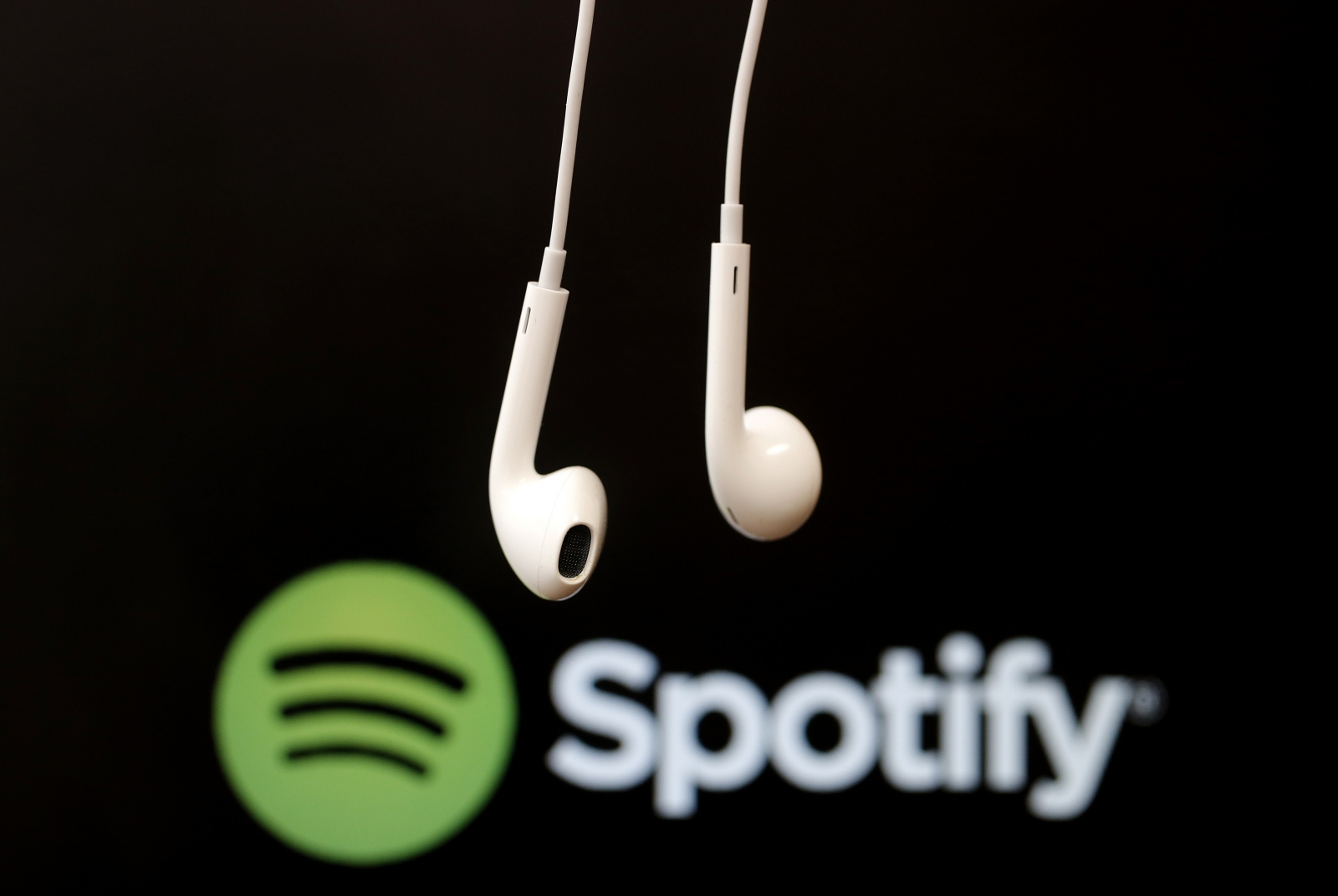 Spotify logo headphones