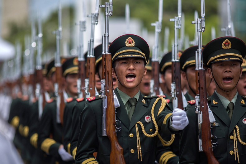 China's Peoples' Liberation Army soldiers