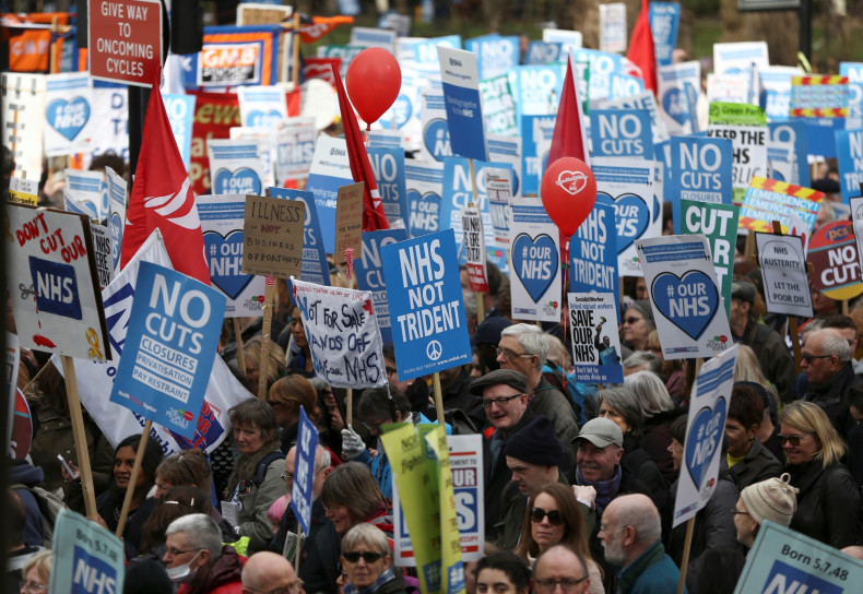 NHS protest 6 March 2017 protestors