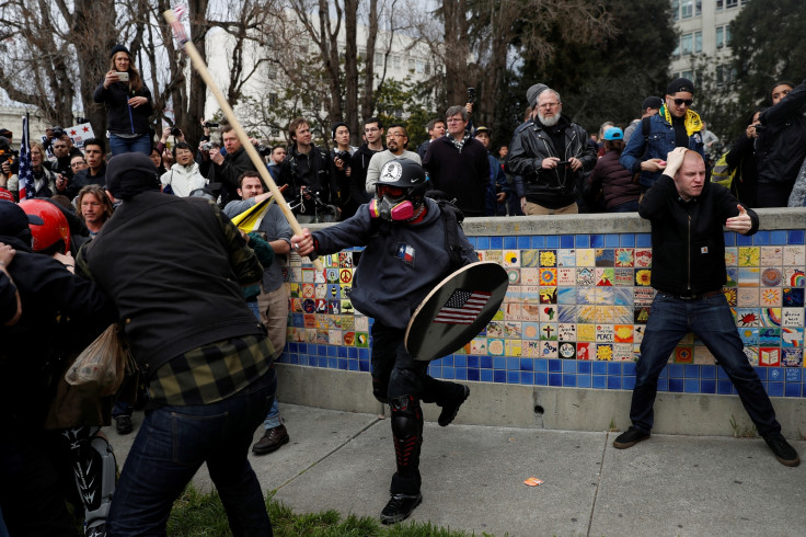 "People 4 Trump" rally in Berkeley, California