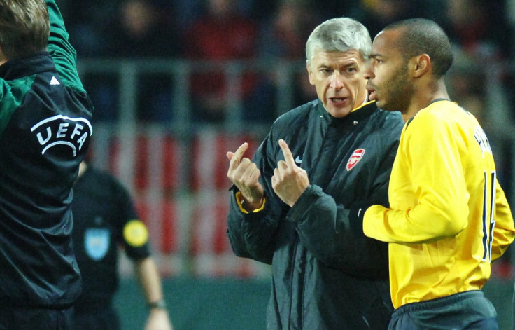 Arsene Wenger and Thierry Henry