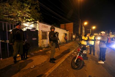 Members of Argentina’s Gendarmerie patrolling slum neighbourhoods
