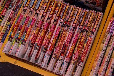 DVDs for sale outside an adult storeinJapan