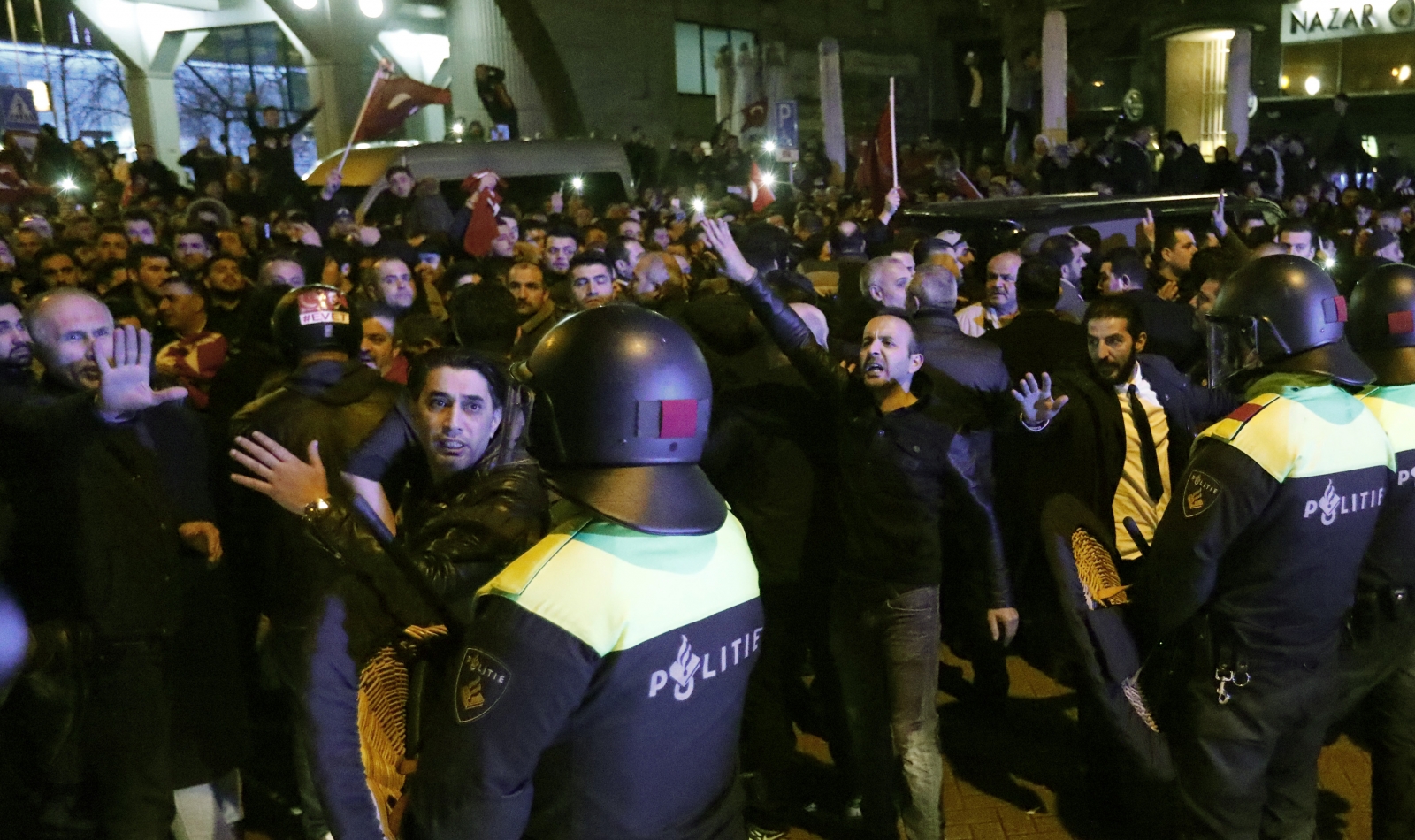 Turkish minister expelled from Rotterdam as police disperse protesters ...