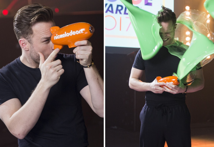 Olly Murs slimed Nickelodeon Kids Choice Awards