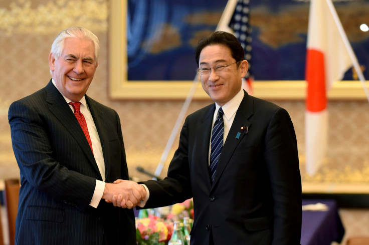 Rex Tillerson with Fumio Kishida