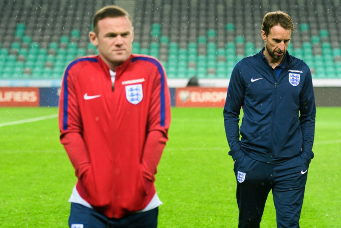 Wayne Rooney and Gareth Southgate