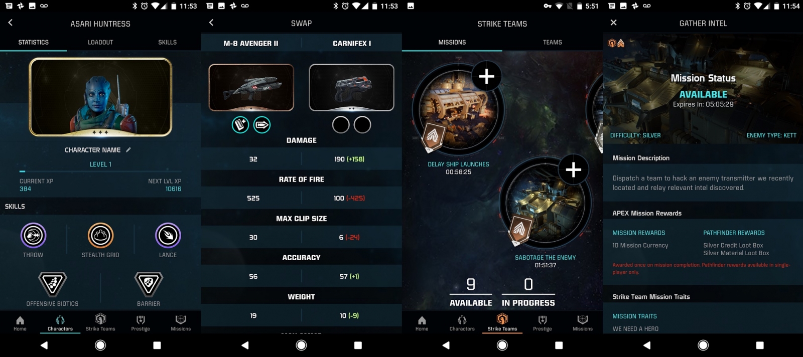 app with mass effect font