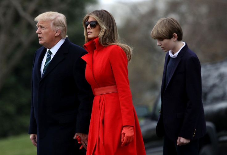 Barron Trump and Melania Trump