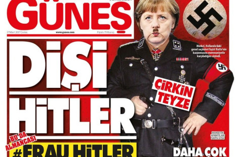 Güneş newspaper Merkel Hitler