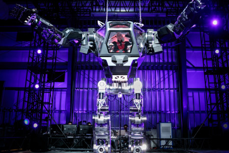Jeff Bezos in the giant Method-2 robot