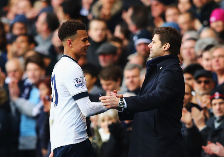 Dele Alli and Mauricio Pochettino