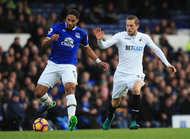 Ashley Williams and Gylfi Sigurdsson