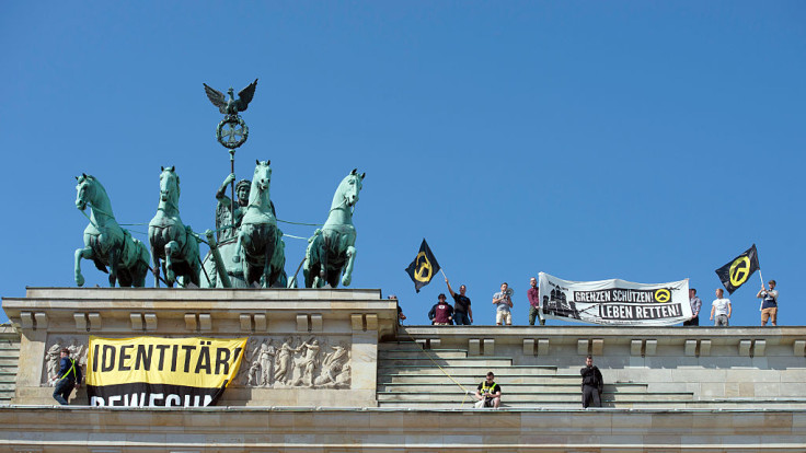 In August, 2016, identitarians scaled the Reichstagmonumentand