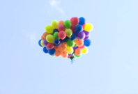 Man flies balloon Calgary Man flies balloon Calgary