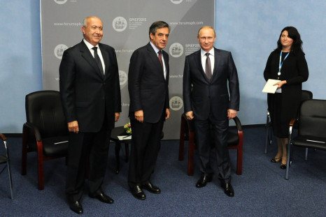 Fillon meets Putin at SPIEF 2015