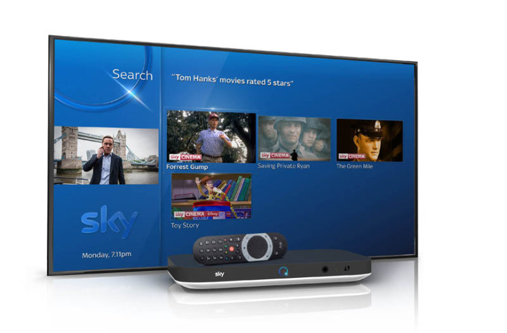 Sky Q voice search Tom Hanks