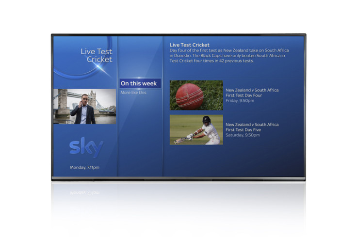 Sky Q voice search sports