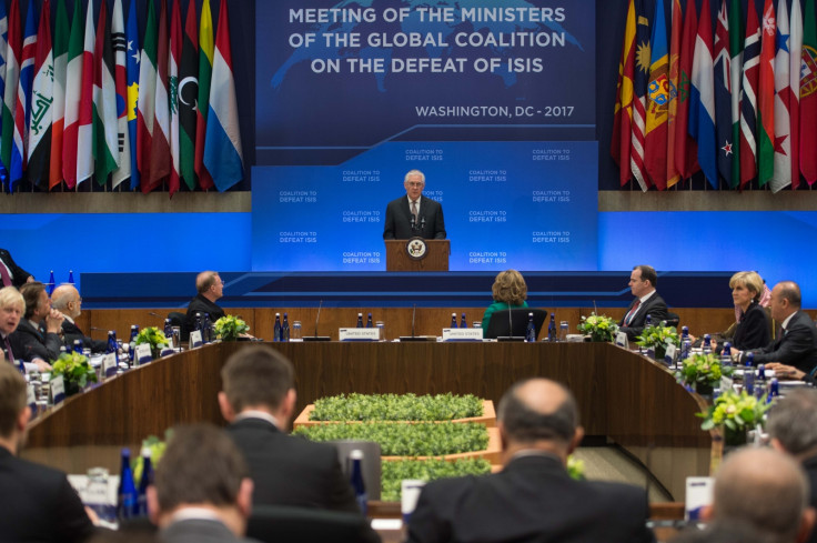 Tillerson at meeting of coalition against ISIS