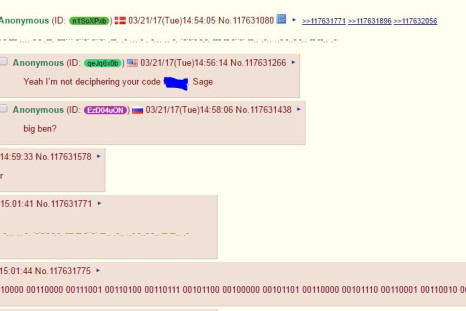 Westminster London terror attack 4Chan
