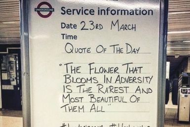 Oval Tube Station message