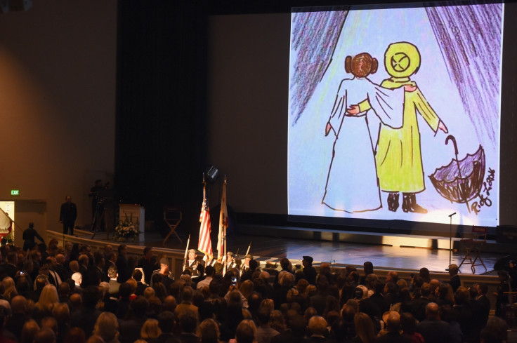 Carrie Fisher Debbie Reynolds public memorial service