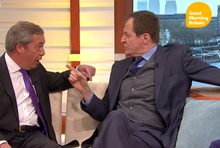 Nigel Farage and Alastair Campbell