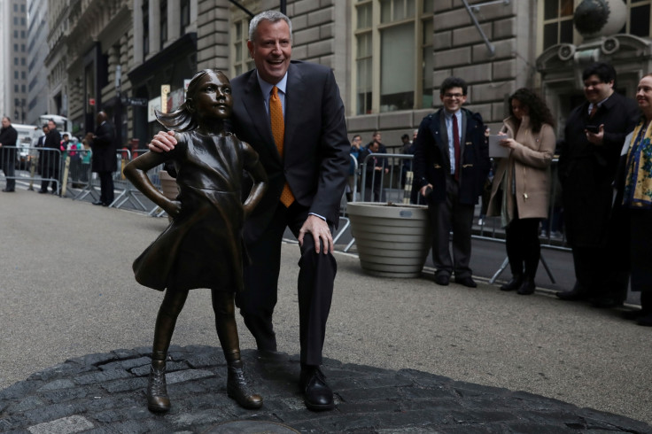 Bill de Blasio Fearless Girl