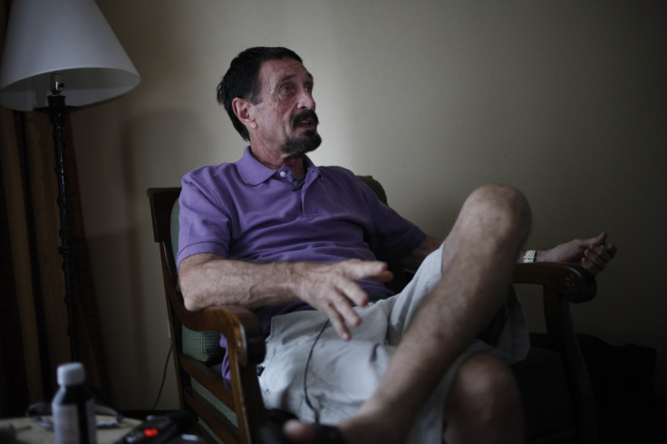 John McAfee in Guatemala in December 2012