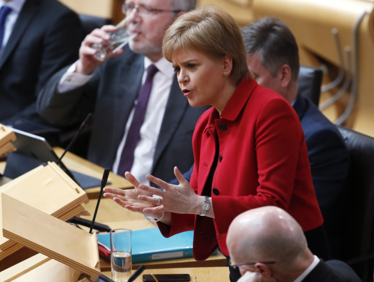 Scotland's First Minister Nicola Sturgeon attends a debate on a second referendum on independence at Scotland's Parliament in Holyrood, Edinburgh