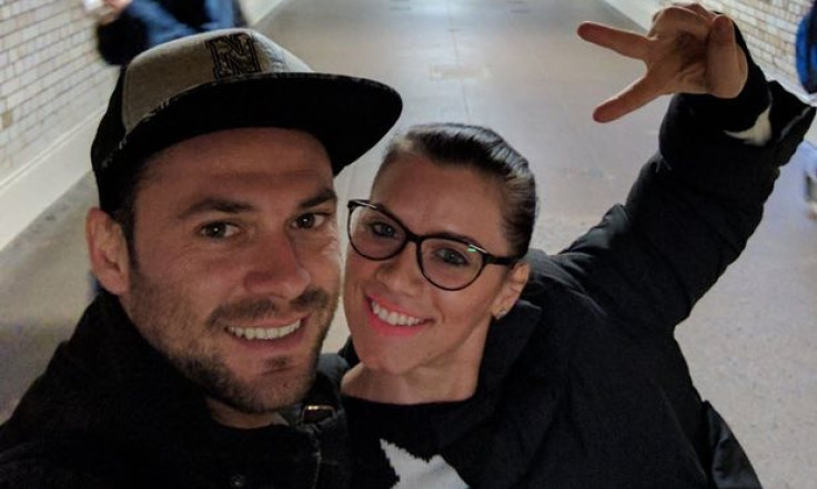 Andreea Cristea with her boyfriend Andrei Burnaz.