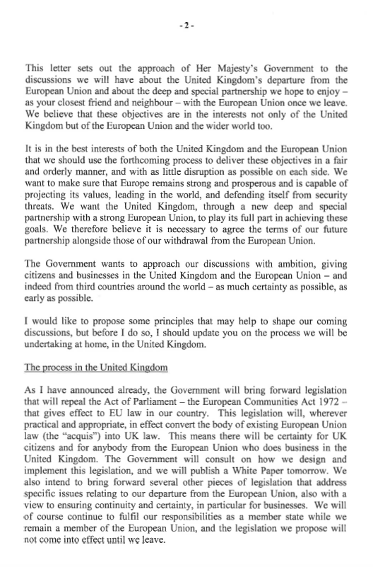Brexit Article 50 Tim Barrow Donald Tusk