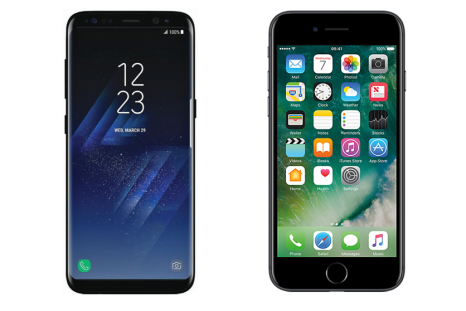 Samsung Galaxy S8 vs iPhone 7