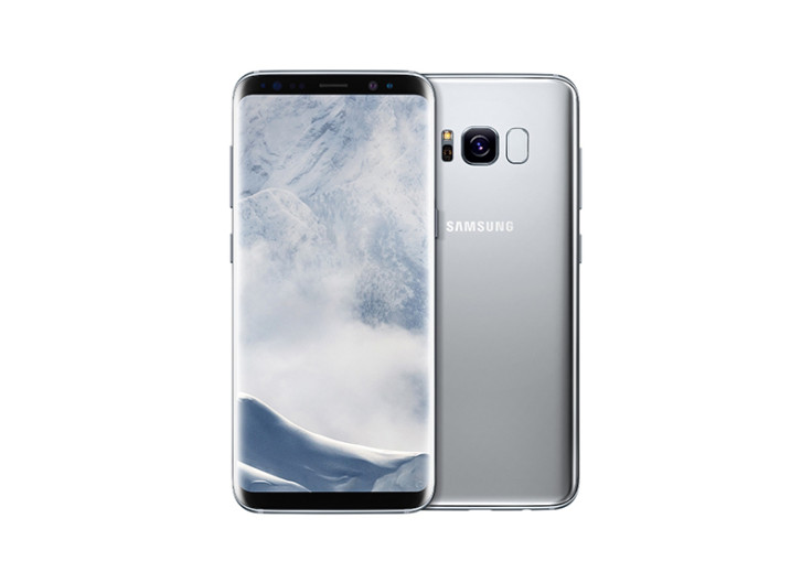 The Galaxy S8 silver