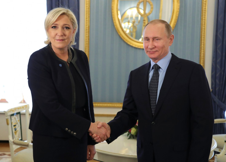 Marine Le Pen meets Vladimir Putin