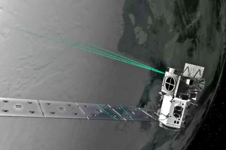 Concept art of ICESat-2's ATLAS laser system