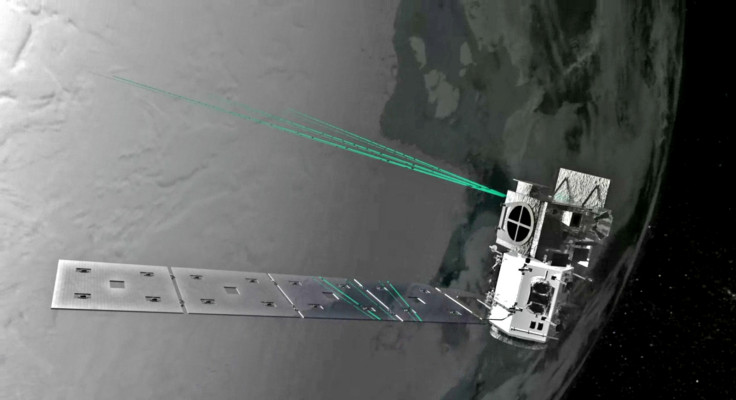 Concept art of ICESat-2's ATLAS laser system