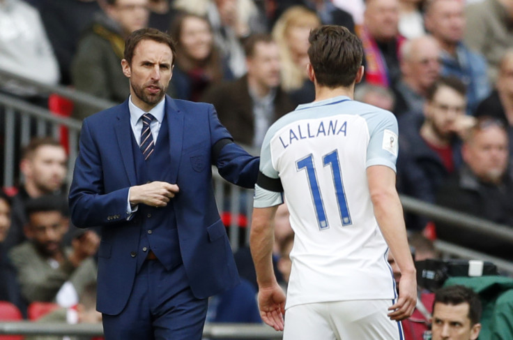 Gareth Southgate and Adam Lallana