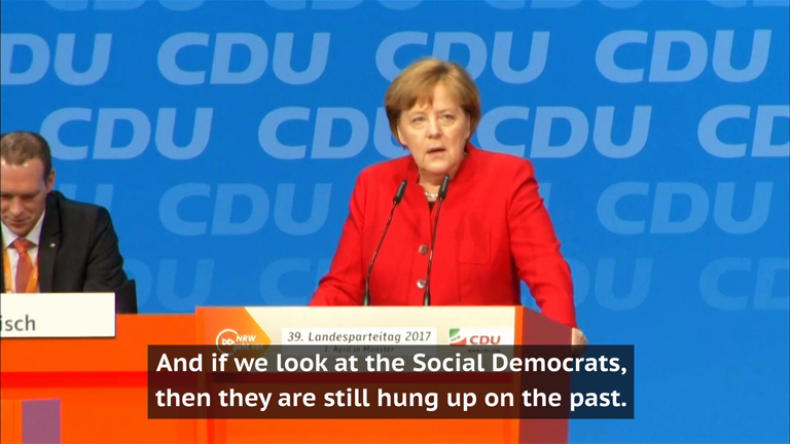 Merkel attacks chancellorship challenger Martin Schulz in first campaign speech