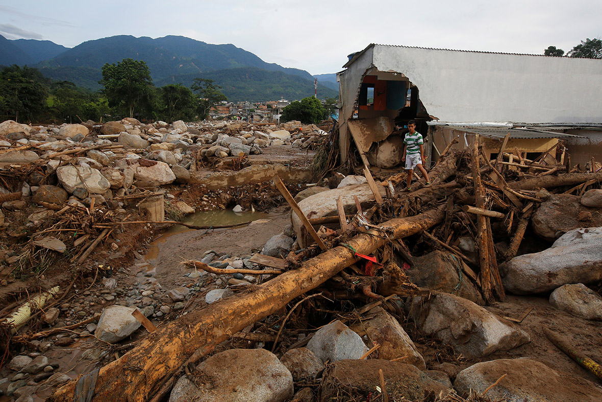 Colombia landslide mudslide Mocoa