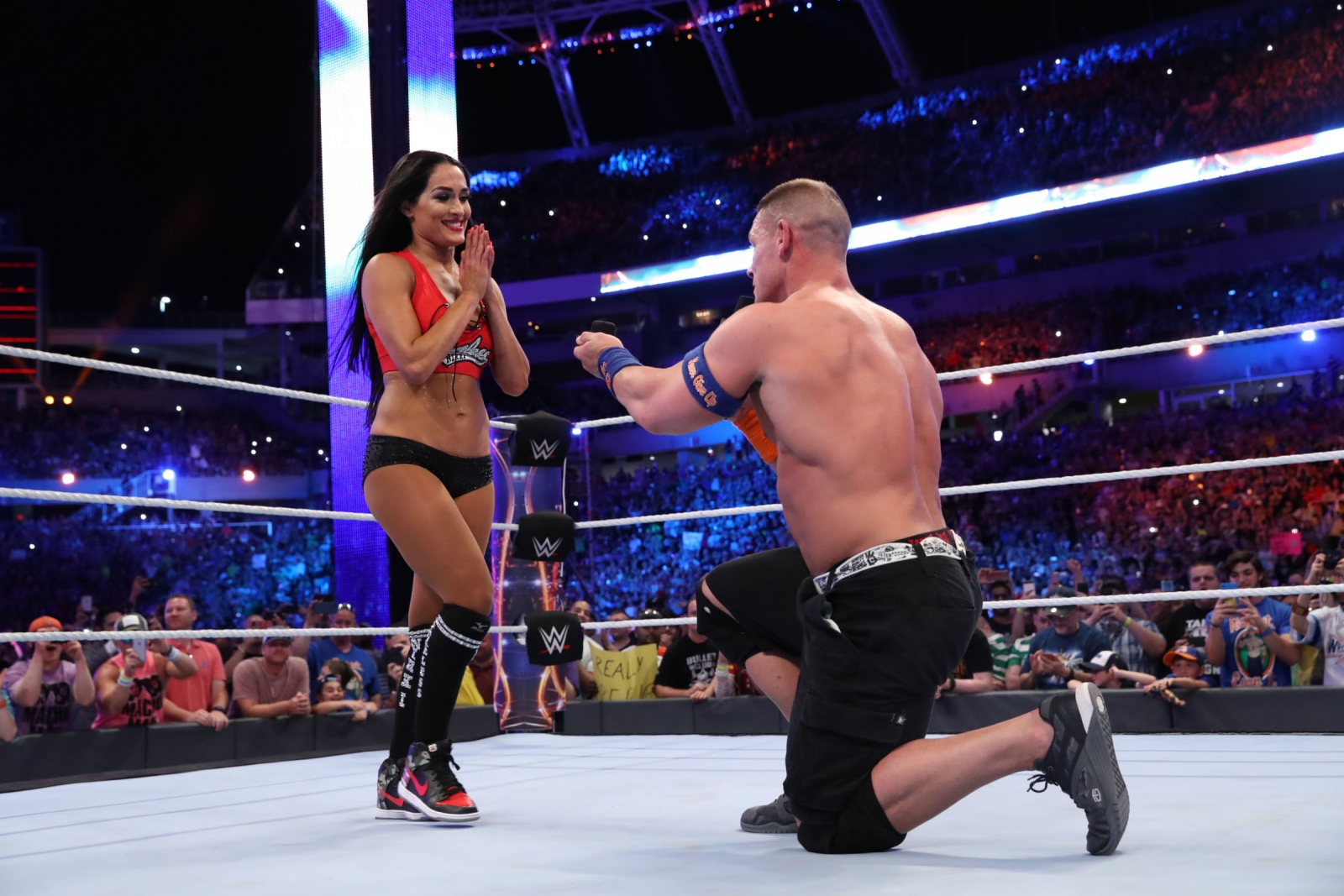 John Cena Nikki Bella proposal Wrestlemania
