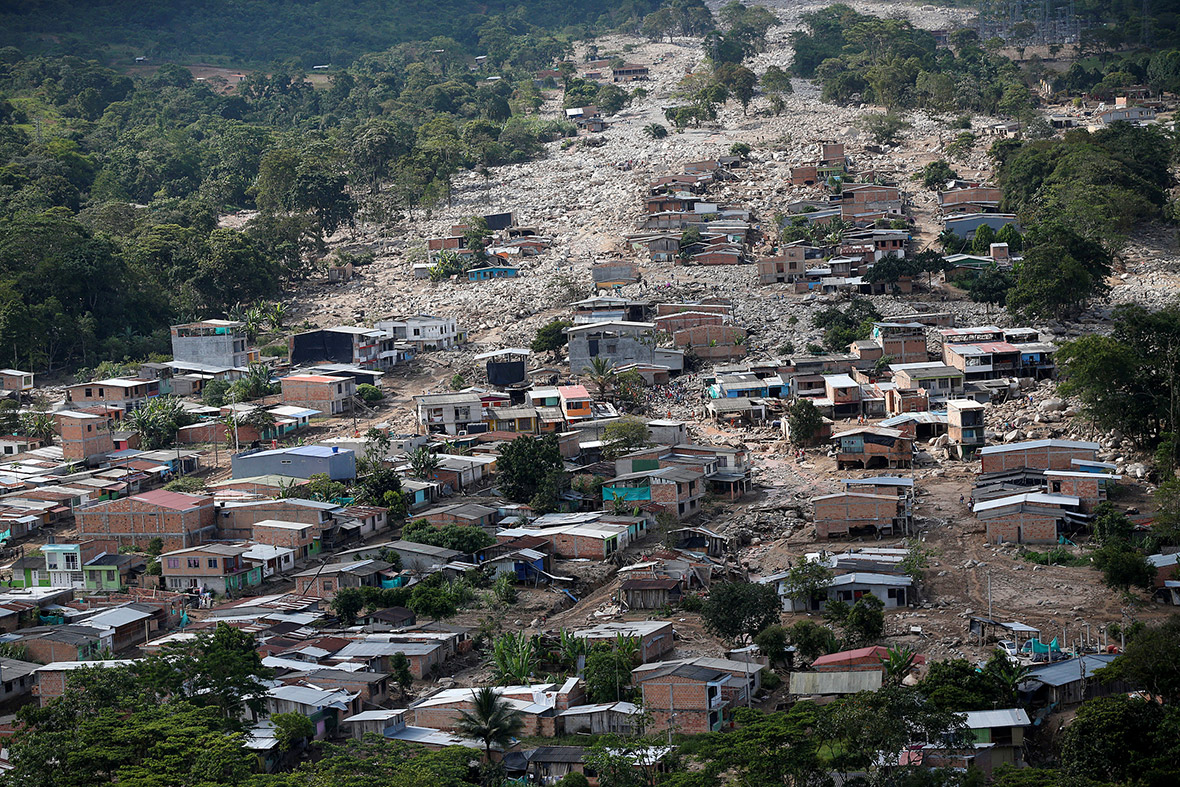 Colombia mudslides landslides floods