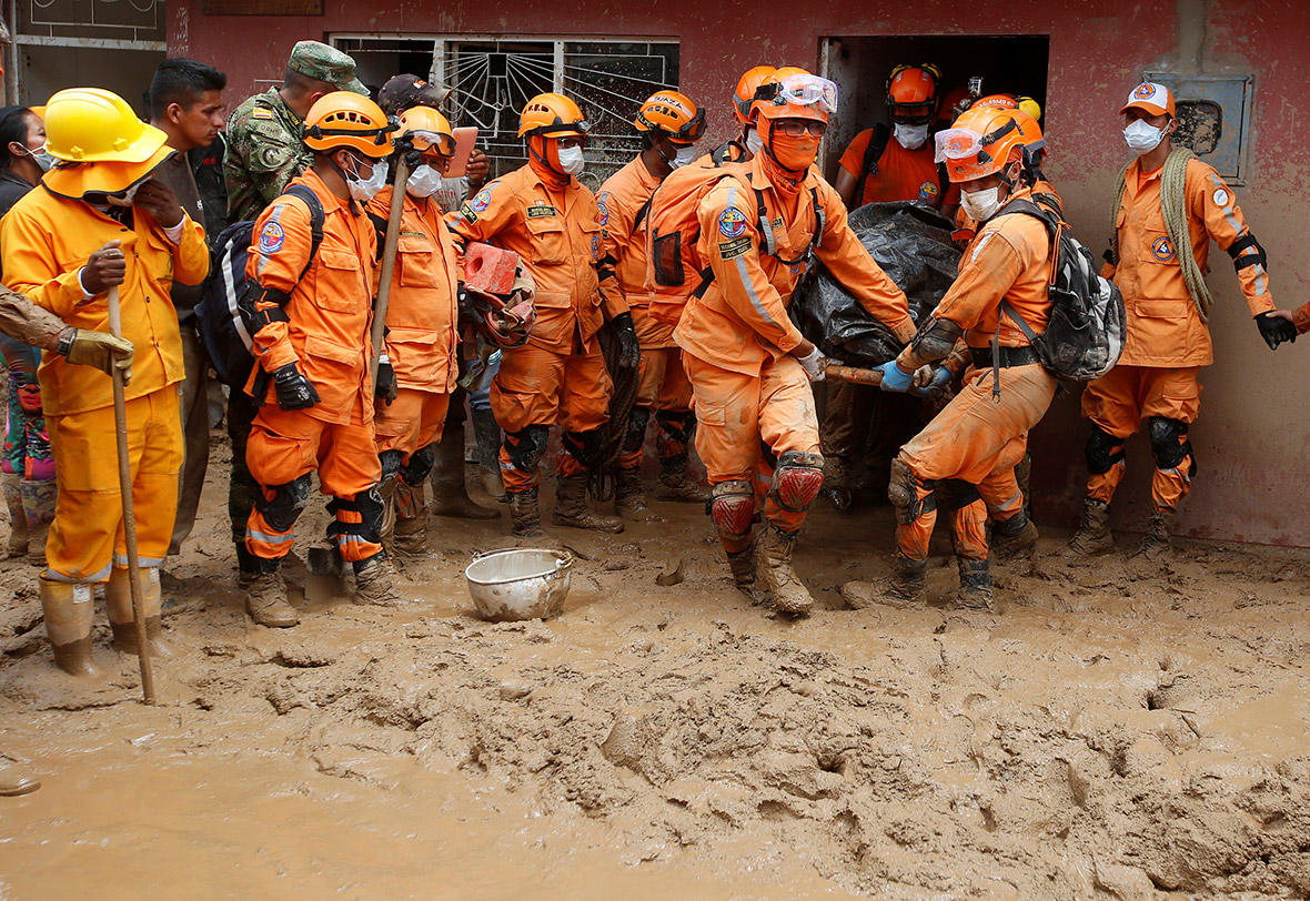 Colombia mudslides landslides floods