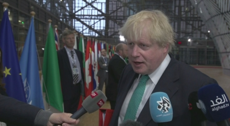 Boris Johnson blames Assad regime for chemical attack